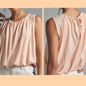 Anthropologie Peach Blouse